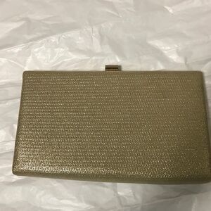 Gold new evening bag/clutch or shoulder bag